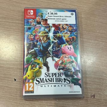 Super Smash Bros. Ultimate Nintendo switch game beschikbaar voor biedingen