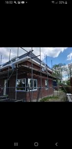 Stalen gevel steiger., Doe-het-zelf en Verbouw, Steigers, Ophalen, Zo goed als nieuw, 5 meter of hoger