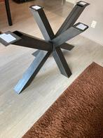 Zwarte matrix tafelpoot., 50 tot 100 cm, Modern, Rechthoekig, Metaal