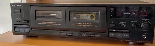 Sony Dual Stereo Auto reverse cassette deck tape player/reco, Audio, Tv en Foto, Cassettedecks, Dubbel, Sony, Auto-reverse, High speed dubbing