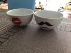3 schaaltjes Mr. & Mrs., Huis en Inrichting, Keuken | Servies, Keramiek, Ophalen of Verzenden, Zo goed als nieuw, Kom(men)