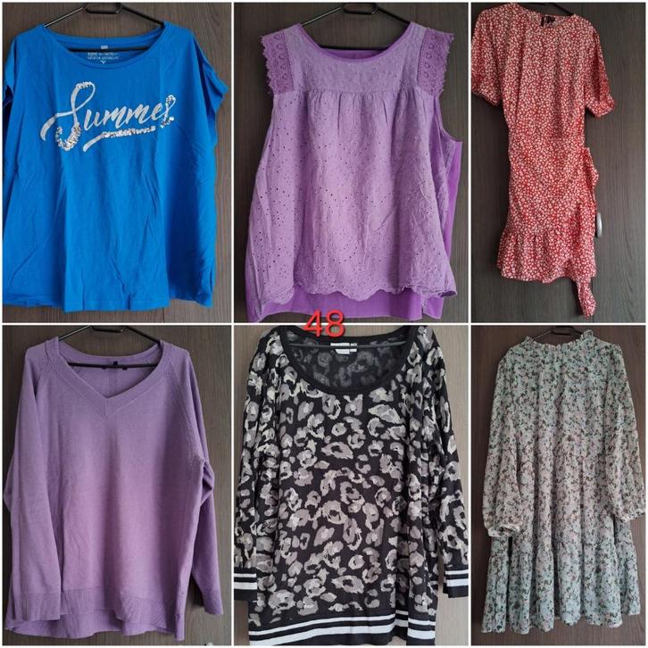 Dameskleding maat 48, Kleding | Dames, Grote Maten, Zo goed als nieuw, Jurk, Ophalen of Verzenden