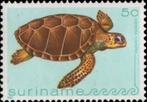 1982 Suriname  Fauna Schildpad, Postzegels en Munten, Postzegels | Thematische zegels, Ophalen of Verzenden, Dier of Natuur, Postfris