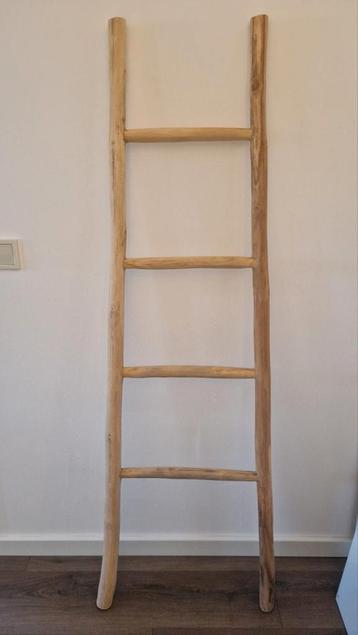 Houten ladder decoratief