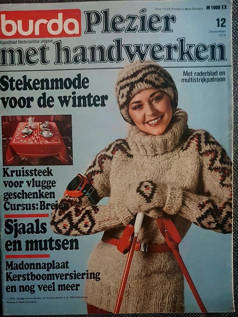 BURDA 12/1979 Breipatronen Haakpatronen Broduurpatronen, Ophalen of Verzenden, Nieuw, Breien of Haken, Patroon of Boek