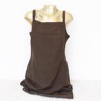 Mooie Hirsch Jurk (Maat 42) - 22 € 40,-, Kleding | Dames, Bruin, Maat 42/44 (L), Zo goed als nieuw, Onder de knie