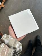 Witte wiebeltegel 13x13cm, Ophalen, Nieuw, Wit, Overige typen
