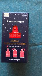 Hollandsehuisjes 3 kersthangers nieuw, Ophalen of Verzenden, Nieuw