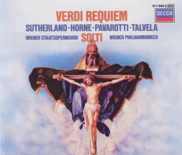 VERDI Requiem 2 - CD SOLTI SUTHERLAND HORNE PAVAROTTI DECCA beschikbaar voor biedingen