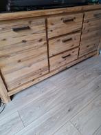 Mooi dressoir acaciahout , komt van meubelzaak middelink, Ophalen of Verzenden, Zo goed als nieuw, 25 tot 50 cm, 150 tot 200 cm