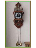 WANDKLOK: Fraaie WUBA Zaanse Klok, Huis en Inrichting, Woonaccessoires | Klokken, Ophalen, Gebruikt, Analoog, Wandklok