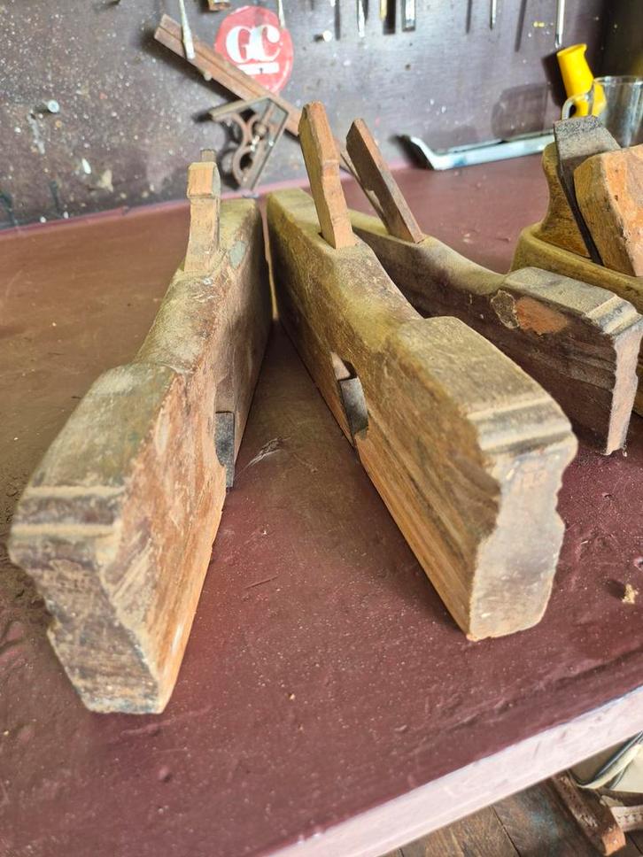 Oude Schaven en Sponningschaven - Oud Gereedschap, Doe-het-zelf en Verbouw, Gereedschap | Handgereedschap, Gebruikt, Ophalen of Verzenden