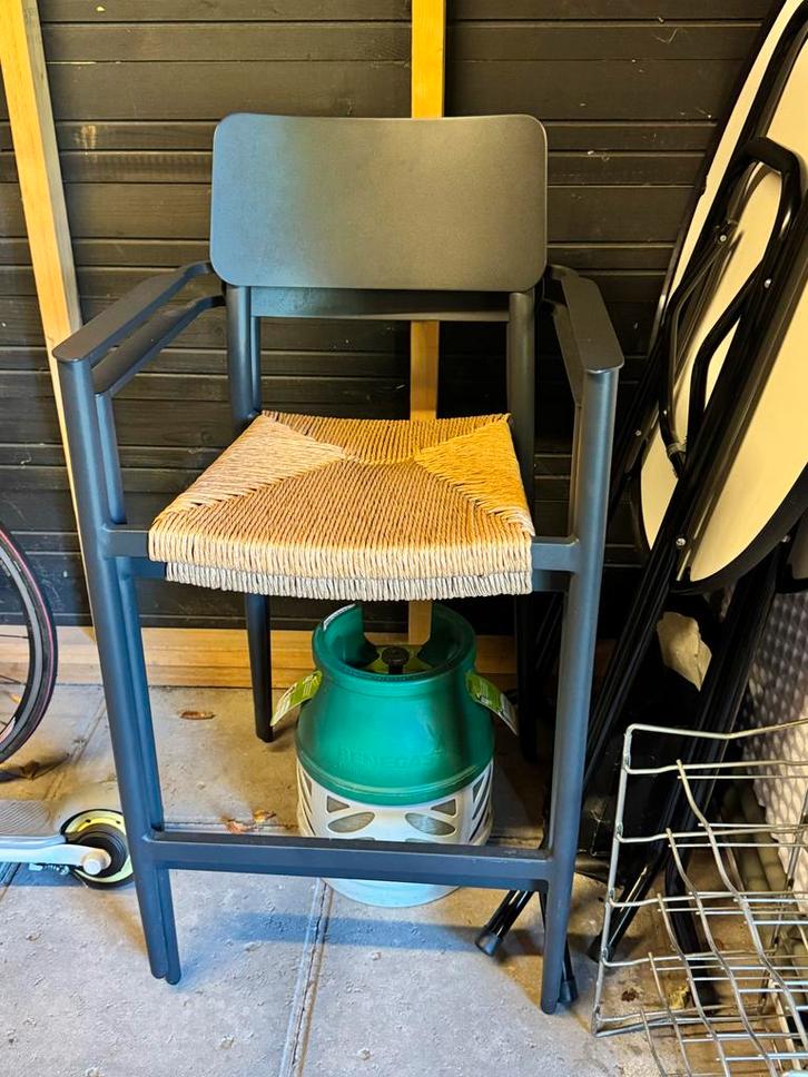 Bellagio Cino Barstoel zwart (2x) - i.v.m. Verhuizing, Huis en Inrichting, Barkrukken, Gebruikt, 60 tot 90 cm, Metaal, 2 krukken