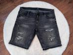 Denim short ripped xxl stretch, Kleding | Heren, Spijkerbroeken en Jeans, Overige jeansmaten, Ophalen of Verzenden, Grijs, SMOG