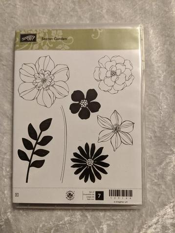 z.g.a.n. Stempelset Secret Garden, Stampin Up bloemen beschikbaar voor biedingen