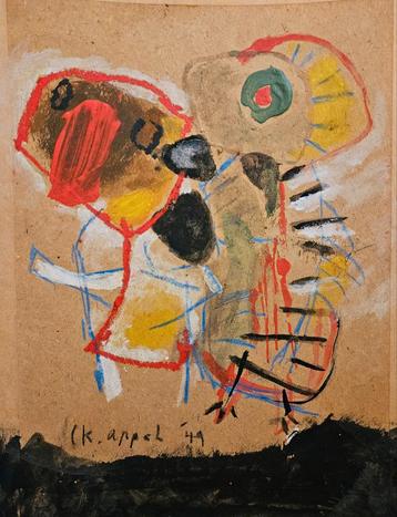 Karel Appel Abstracte compositie (1921–2006) beschikbaar voor biedingen