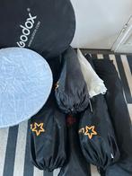 Complete fotografie studio set incl 3 studio flits lampen, Ophalen