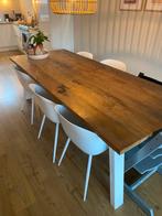 Prachtige lange eettafel, Ophalen, Gebruikt, 100 tot 150 cm, Eikenhout