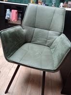 4 eetkamerstoelen stof, Huis en Inrichting, Stoelen, Ophalen, Gebruikt, Overige kleuren, Stof