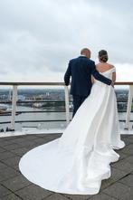 Klassiek ivoorkleurige trouwjurk, Trouwjurk, Anna Sorrano, Wit, Ophalen of Verzenden