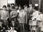 Vintage Spoorenberg satijn  Fedora Hoed, Ophalen of Verzenden, Heren