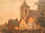 Alfred van Neste - Kleurendruk Dordrecht, Antiek en Kunst, Ophalen of Verzenden