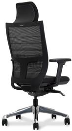 Ergo office premium bureaustoel netweave met hoofdsteun, Huis en Inrichting, Bureaustoelen, VST, Zwart, Nieuw, Ophalen of Verzenden