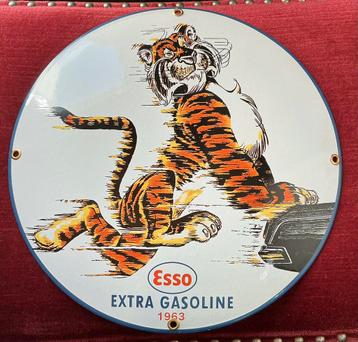 Emaille bordje ESSO 30 cm beschikbaar voor biedingen