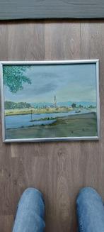 Schilderrij aanzicht cunera toren Rhenen, Antiek en Kunst, Kunst | Schilderijen | Klassiek, Ophalen