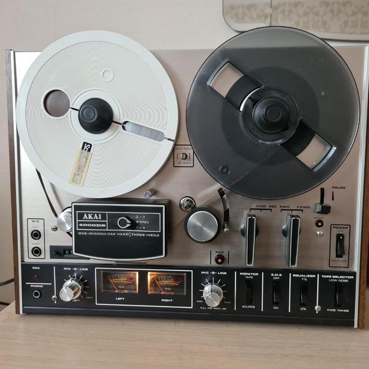 Te koop: Akai stereo tapedeck 4000 DS, Audio, Tv en Foto, Bandrecorders, Bandrecorder, Ophalen