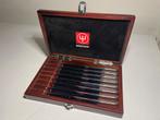 Wusthof 8-Piece RVS Mignon Steak Knife Mes Set twv 130 euro, Ophalen of Verzenden, Zo goed als nieuw, Rvs of Chroom, Vaatwasserbestendig