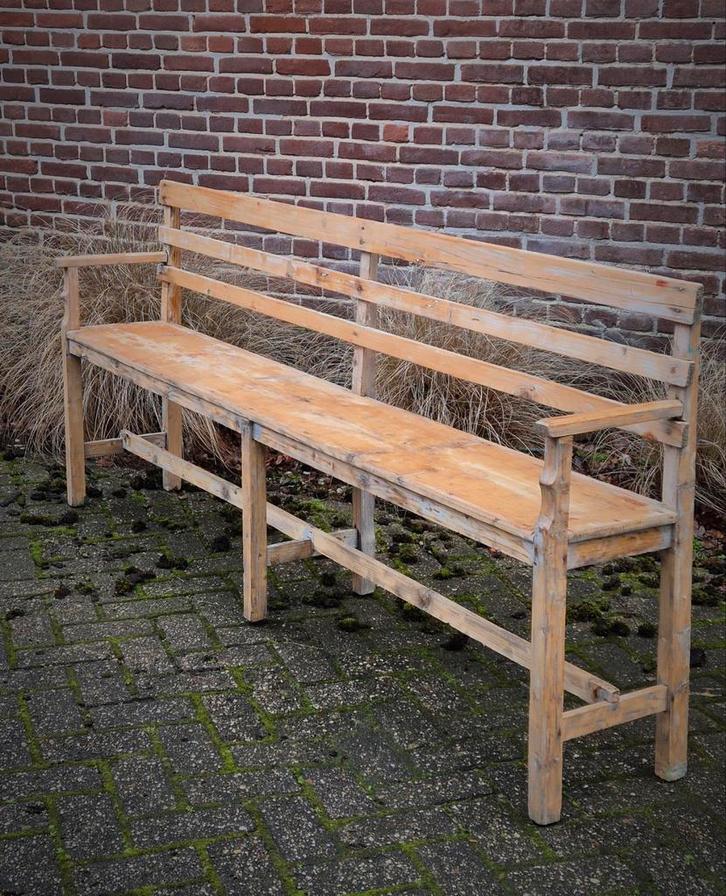 Oud grenen bank, Antiek en Kunst, Antiek | Meubels | Stoelen en Banken, Ophalen