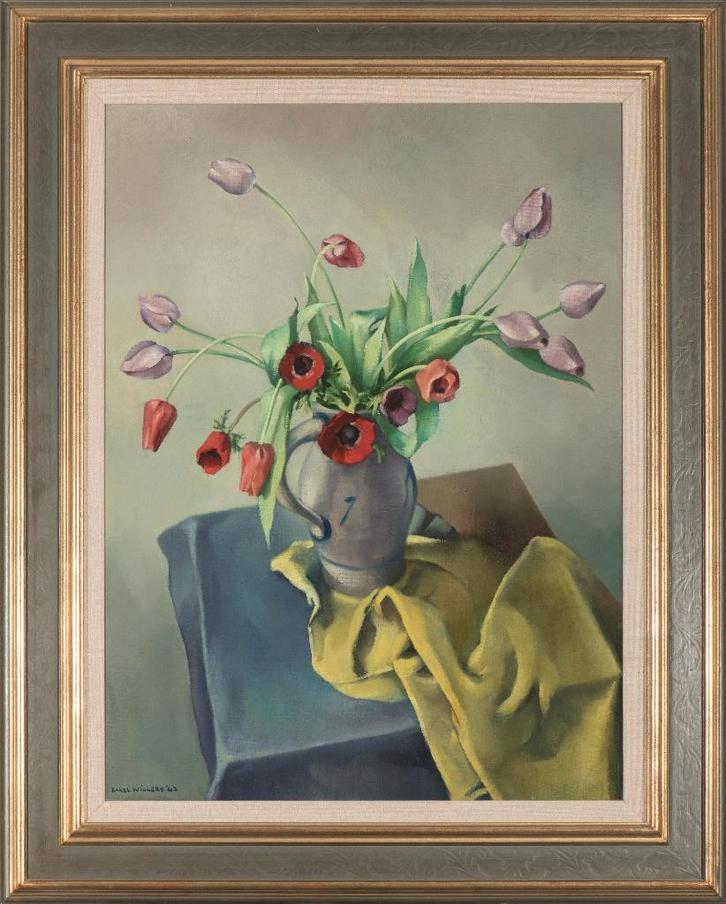 uit 1942===Karel Wiggers 1916 - 1989===Nieuwe Zakelijkheid, Antiek en Kunst, Kunst | Schilderijen | Klassiek, Ophalen