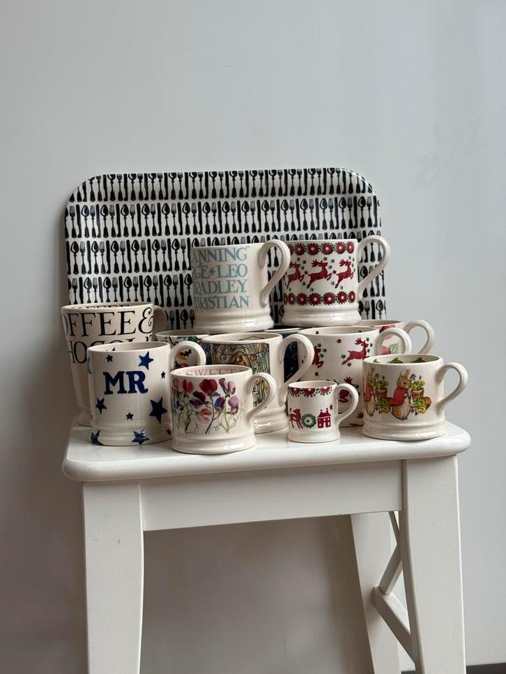 Emma Bridgewater Mokken - Scherp geprijsd!, Huis en Inrichting, Keuken | Servies, Gebruikt, Kop(pen) en/of Schotel(s), Overige stijlen