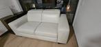 Natuzzi leren 2-zitsbank - Wit, Antiek en Kunst, Ophalen of Verzenden