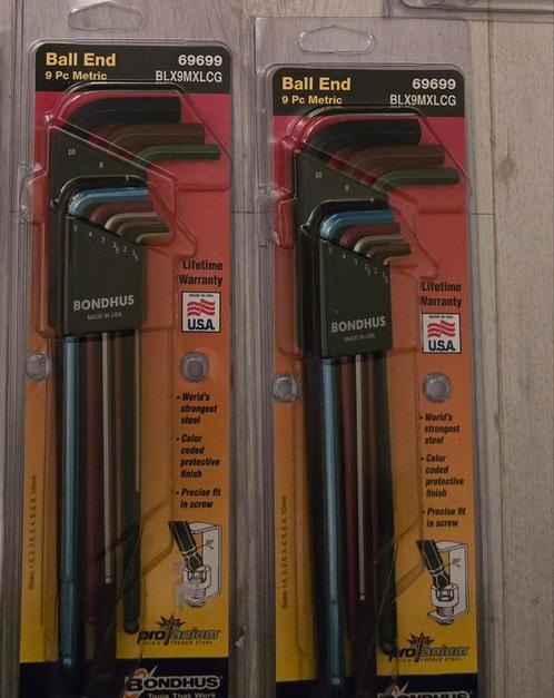 2 stuks Bondhus 9-delige set inbussleutels, Caravans en Kamperen, Kampeergereedschap, Nieuw, Ophalen of Verzenden