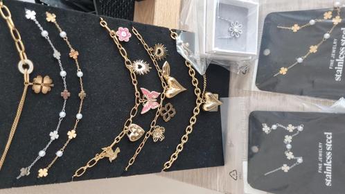 Kettingen bundel - partij, Sieraden, Tassen en Uiterlijk, Kettingen, Nieuw, Overige materialen, Overige kleuren, Ophalen of Verzenden