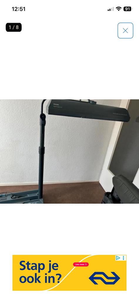 Philips hb 811 voor een lekker kleurtje en warmte, Witgoed en Apparatuur, Zonnebanken en Gezichtsbruiners, Ophalen, Zo goed als nieuw