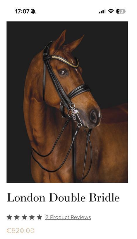 Utzon London stang en trens nieuw full, Dieren en Toebehoren, Paarden en Pony's | Hoofdstellen en Tuigage, Nieuw, Dressuur, Ophalen of Verzenden