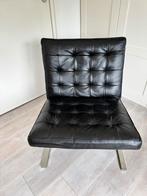 Arne Jacobsen “Oxford Lounge Chair”/ Barcelona Chair €250,-, Zwart, Leer, Ophalen of Verzenden, Zo goed als nieuw
