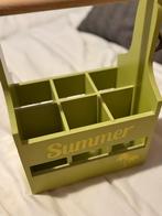 Houten Kist met Flesopener - Zomer Thema, Ophalen of Verzenden, Zo goed als nieuw, Overige houtsoorten, Minder dan 50 cm