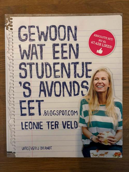 Leonie ter Veld - Gewoon wat een studentje ’s avonds eet, Boeken, Kookboeken, Zo goed als nieuw, Ophalen of Verzenden