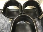 Kapperstoelen 3 stuks met nieuwe pompen, Huis en Inrichting, Stoelen, Ophalen, Gebruikt, Zwart, Drie