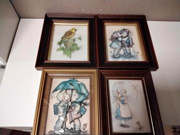 4 mooie diverse schilderij lijstjes 3D  beschikbaar voor biedingen