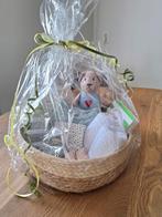 Nieuwe kraammand,babyshower,kraamkado met Ikea knuffel, Ophalen of Verzenden, Nieuw