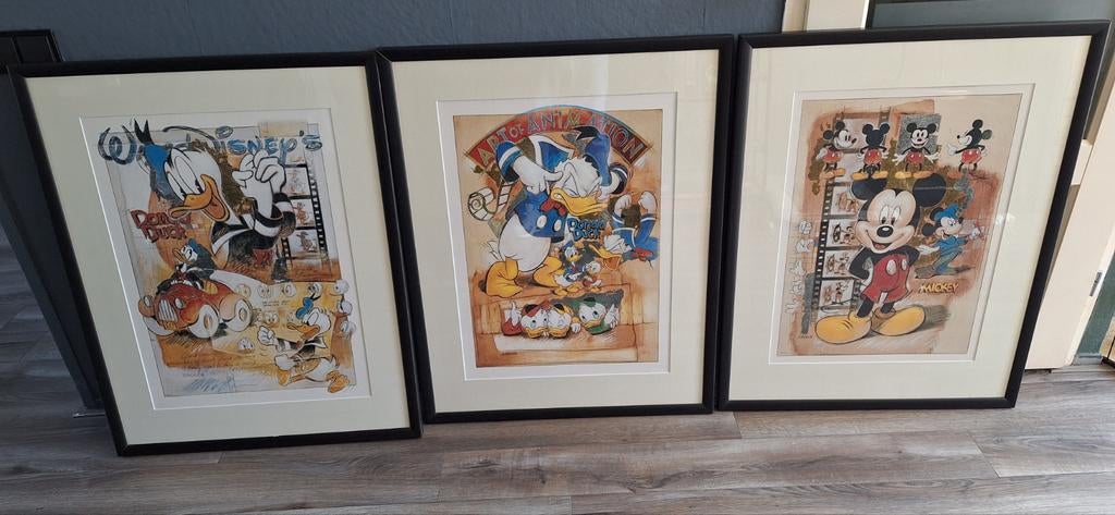 Disney Lithografie met Luxe Lijst - Eye-catcher!, Antiek en Kunst, Kunst | Litho's en Zeefdrukken, Ophalen