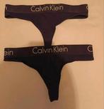 2-pack zwart dames strings Calvin Klein maat S, Calvin Klein, Ophalen of Verzenden, Zwart, String