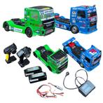 2x Truck Tamiya COMPLEET ! Team Reinert Racing MAN TGS TT-01, Elektro, Gebruikt, Verzenden, Schaal 1:10