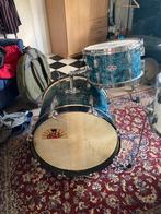 Vintage drumstel + hardware + vellen, Muziek en Instrumenten, Overige merken, Gebruikt, Ophalen