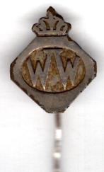 W.W. wegenwacht zilverkleurig gesoldeerd speldje ( U_158 ), Verzamelen, Speldjes, Pins en Buttons, Verzenden, Zo goed als nieuw